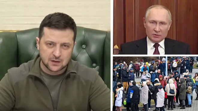 Zelenskyy gave an address on the 12th day of the conflict.