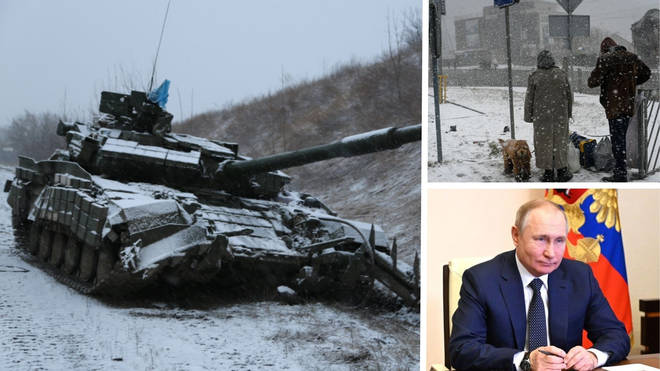 Russians face freezing in their tanks as the weather takes a huge plunge