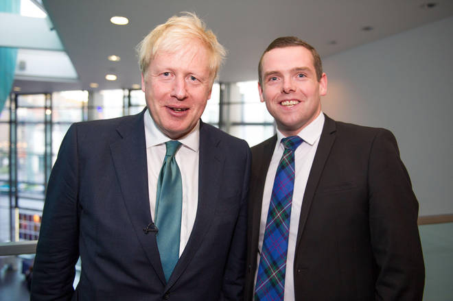 Douglas Ross with Boris Johnson