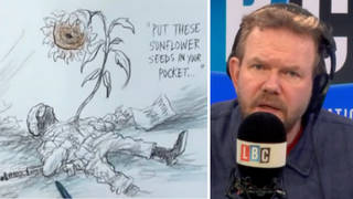 Watch in full: James O'Brien's show live-sketched by political cartoonist Chris Riddell