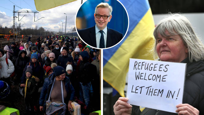 Michael Gove said the UK "stands behind Ukraine" as a new scheme promises monthly payments to people who open their homes to refugees