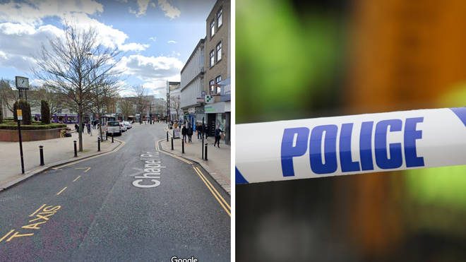 The incident 'involved a number of young people' and took place on Chapel Road in Worthing