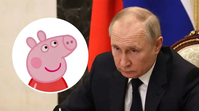 Peppa Pig has been drawn into the Ukraine conflict.