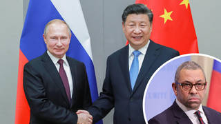 Foreign Office minister James Cleverly has told LBC that the UK's message to China's president Xi Jinping is that Vladimir Putin's war is 'illegal and must not be supported'.