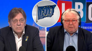 Guy Verhofstadt speaking to LBC's Nick Ferrari at Breakfast.