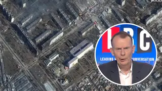 Andrew Marr addressed the taking of hostages at a hospital in Mariupol