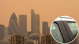 The sky over London turned orange on Wednesday, as Saharan dust fell from the skies