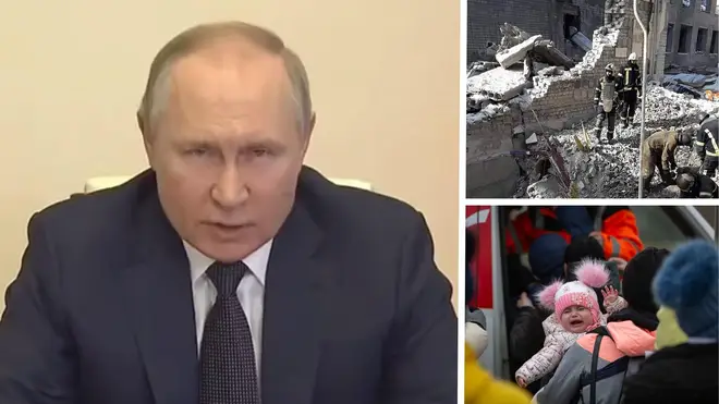 Putin accused the West of trying to 'cancel' Russia with economic sanctions, as Russian forces press on with attacks in Ukraine