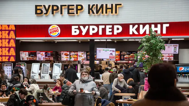 The owner of Burger King has said the operator of its 800 stores in Russia has "refused" to close them.