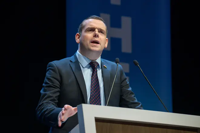 Douglas Ross during the Scottish Conservative Conference