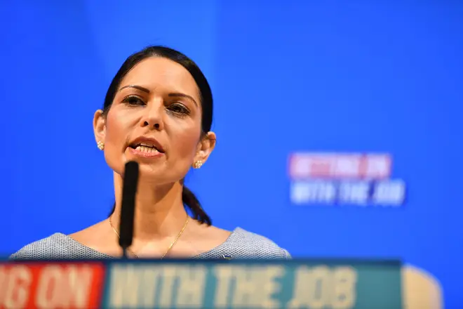 Priti Patel defended the decision not to drop security checks on Ukrainian migrants.