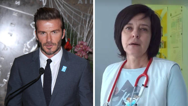 David Beckham hands over Instagram account to hero Ukrainian doctor - LBC