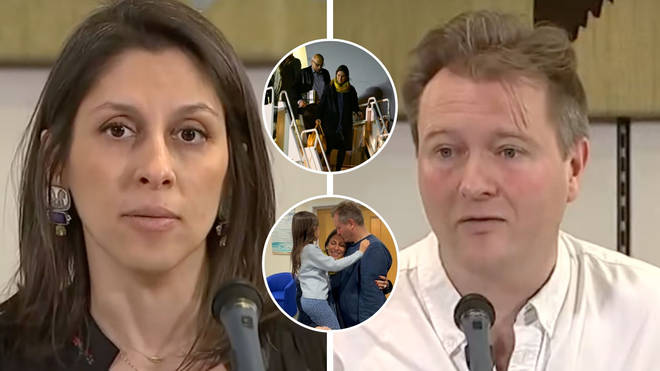 Nazanin Zaghari-Ratcliffe appeared at a press conference on Monday.
