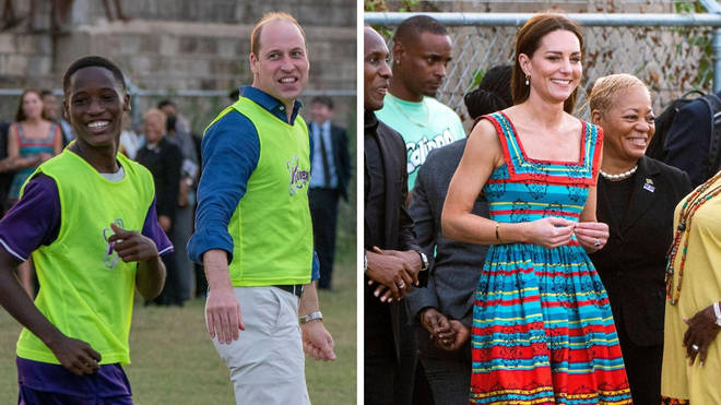William and Kate received a warm welcome as protests greeted their arrival