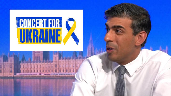 Chancellor Rishi Sunak has scrapped VAT on tickets for Concert for Ukraine.