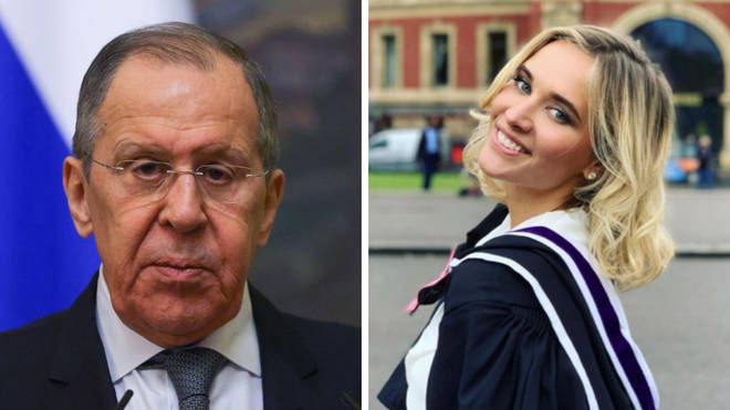 Foreign minister Sergei Lavrov's stepdaughter has been sanctioned