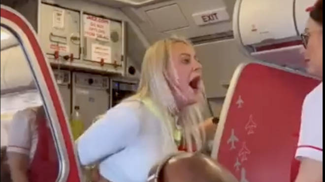 Woman Filmed Screaming On Jet2 Flight Banned From Airline For Life And