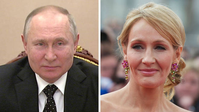 Vladimir Putin has defended JK Rowling