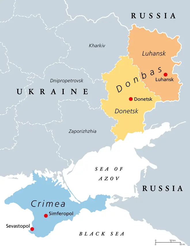 Russia says it will focus on the Donbas Region