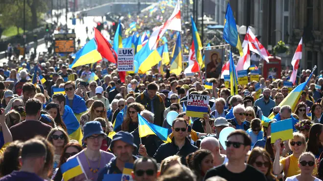 London Stands With Ukraine March And Rally