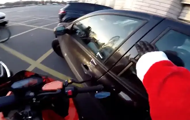 Hero Father Christmas chases down hit-and-run driver
