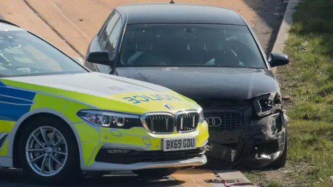 Police are appealing for witnesses following the five-car collision.