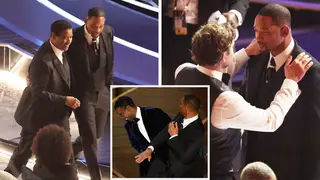 Denzel Washington and Bradley Cooper stepped in to comfort Will Smith at the Oscars