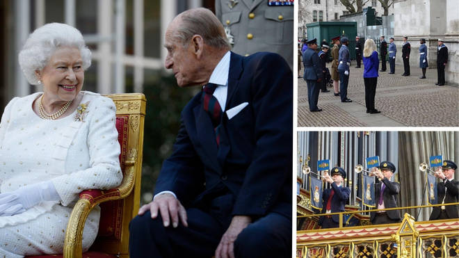 The Queen was travelling to Westminster Abbey this morning for a service for Prince Philip