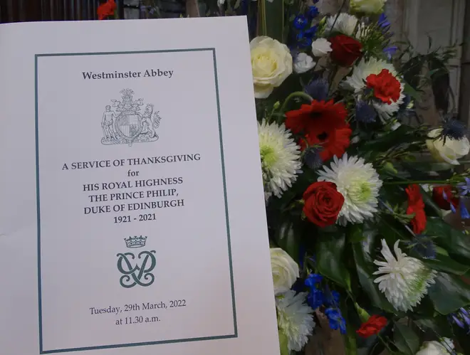 The full order of service for today's memorial for Prince Philip