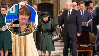 Queen was 'sending a message' by having Andrew escort her at Philip memorial