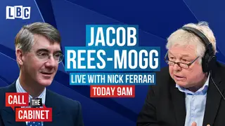 The minister will answer your questions live on LBC