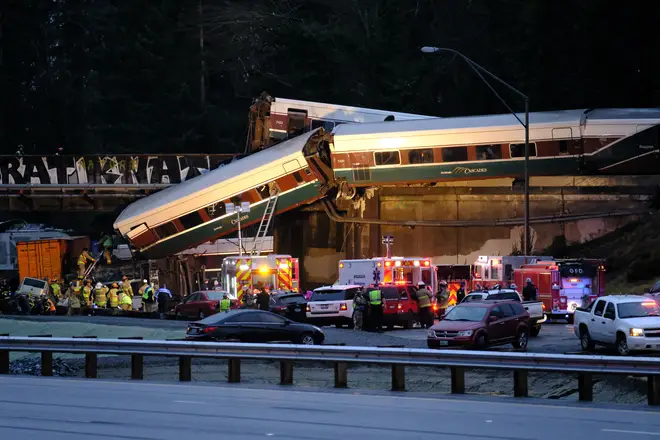 Several Dead After Amtrak Train Derails And Falls Onto US Motorway