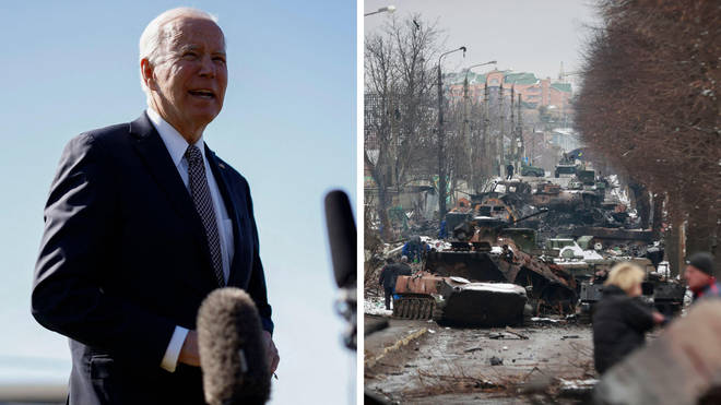 Biden called out Putin for the devastation in Bucha