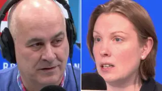 Iain Dale and Tracey Crouch in the LBC studio