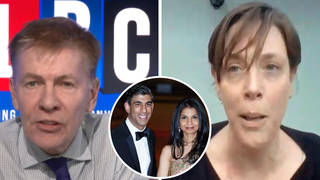 Labour MP Jess Phillips told LBC's Andrew Pierce criticism of Rishi Sunak's wife over her non-dom status is "completely legitimate".