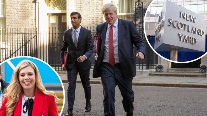 Prime Minister Boris Johnson, his wife Carrie, and Chancellor Rishi Sunak were today issued police fines for Covid lockdown breaches in the Partygate scandal.