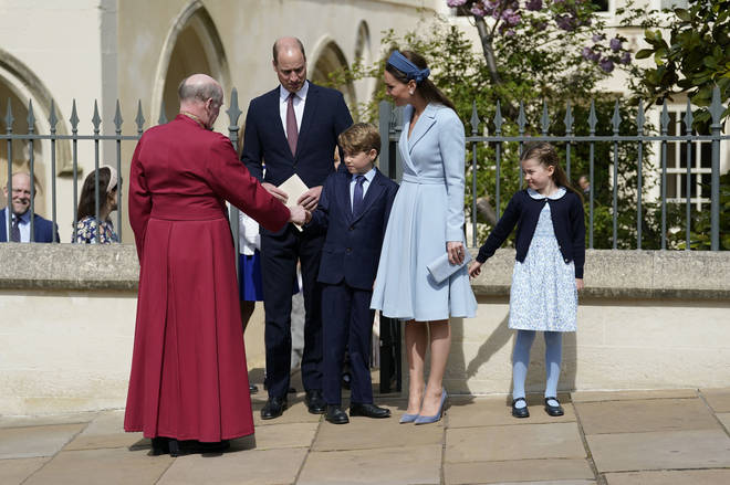 The British Royal Family attend the Easter Sunday Service.