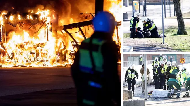 Riots broke out across Sweden