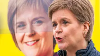 Nicola Sturgeon won't face police sanctions for not wearing a mask.
