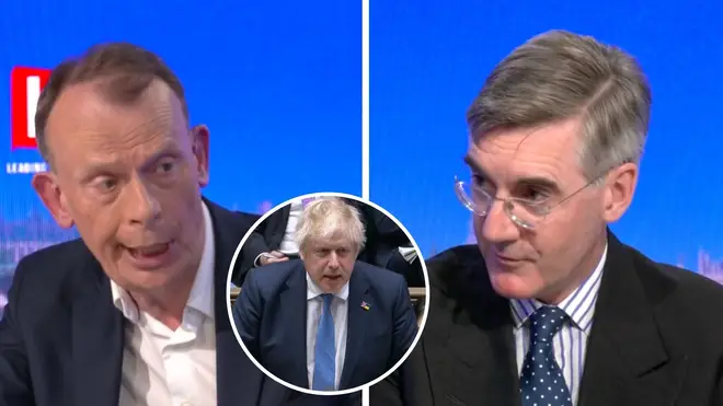 Jacob Rees-Mogg clashed with Andrew Marr over Partygate rules