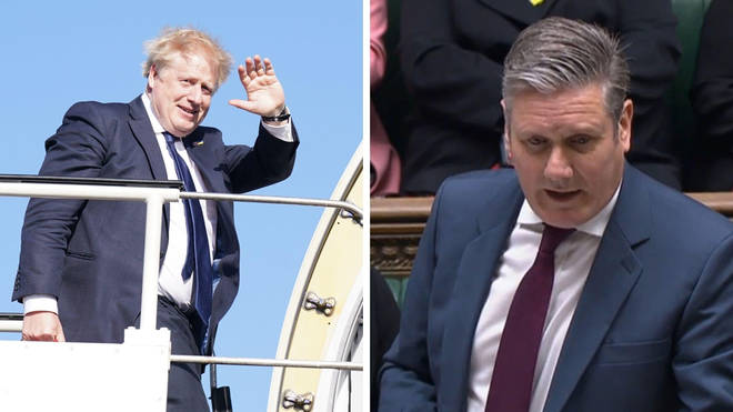 Boris Johnson and Keir Starmer are embroiled in a spat