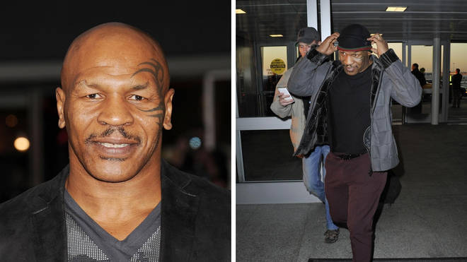 The video appears to show Mike Tyson repeatedly punching a passenger onboard a plane.