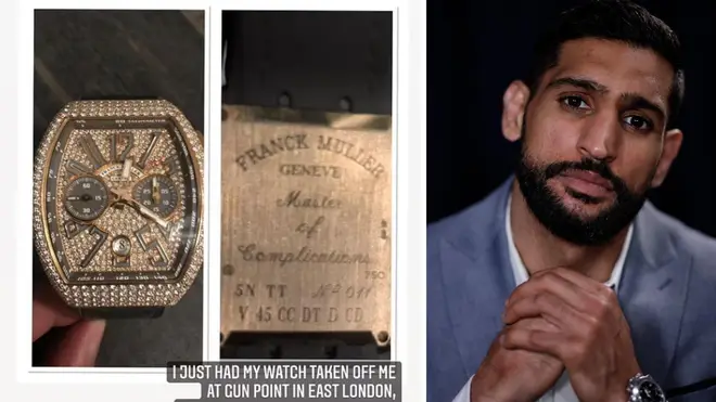 Amir Khan's £72,000 timepiece was stolen by an armed robber