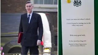 Jacob Rees-Mogg has only given out three of his notes telling civil servants to get back to work