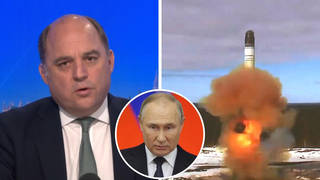 Defence Secretary Ben Wallace says he is not "rattled" by Vladimir Putin's nuke threat of 'lightning' strikes against countries that interfere in Ukraine.