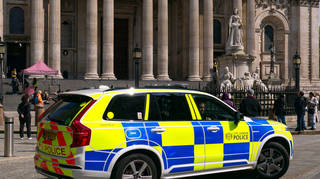 A man has been stabbed to death near St Paul's Cathedral in London.
