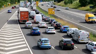 Police attended the scene at the M1 near Barnsley in South Yorkshire. (stock photo)