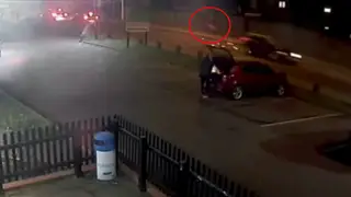 CCTV of drink-driver