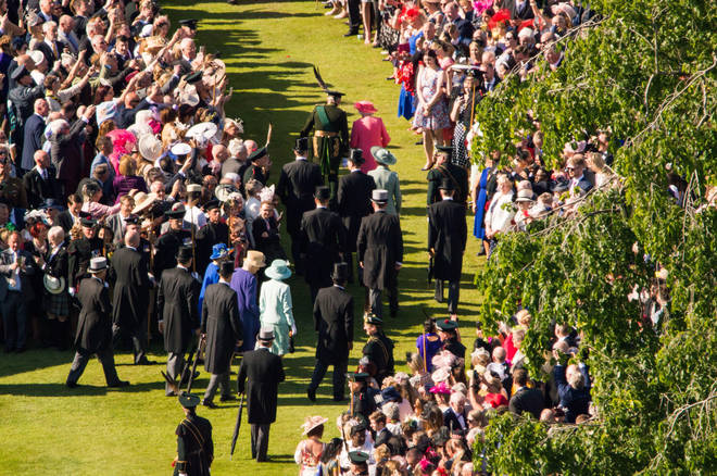 The garden parties are held every year at Buckingham Palace.