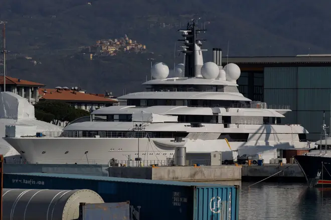 The Scheherazade has been undergoing repairs at a port in Tuscany since September last year.